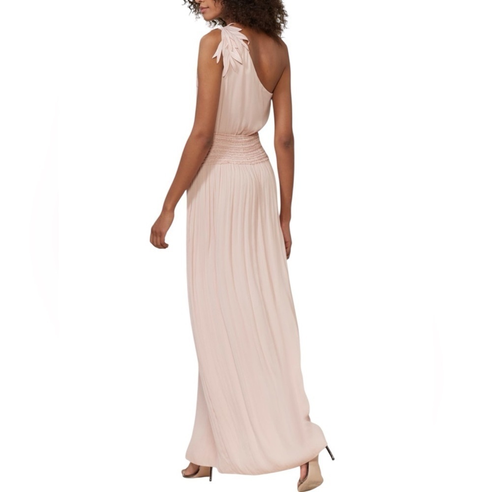 Halston Heritage Blush One-Shoulder Dress Size XL retail $573